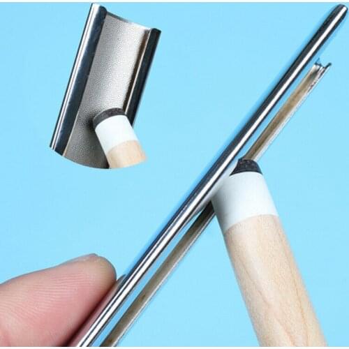 Snooker Pool Repair Billiards Stick Grinder Scrub Cue Tip Shaper File Burnisher Polish Tools Stainless Steel Accessories Sander