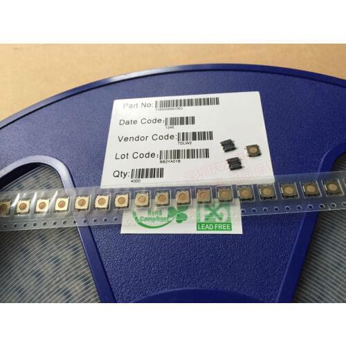 Taiwan Round DIP Membrane Switch Tact Switch 4*4*0.8 Patch 4 Pins Press Type Key Jog