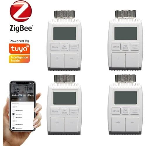 Tuya ZigBee 3.0 Mini Smart Radiator Actuator Programmable Thermostat Heater Temperature Controller Tuya /Smart Life APP Control