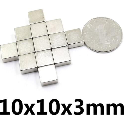 10/20/50 pcs 10x10x3 mm Quadrate Super Powerful Magnets 10x10mm Neodymium Magnetic N35 10x10x3mm Block Strong Magnet 10*10*3 mm