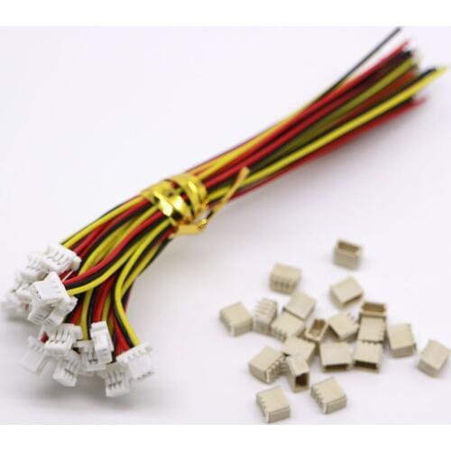 10 SETS Mini Micro SH 1.0 3-Pin JST Connector with Wires Cables 100MM