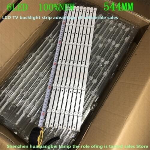 10Sets=80pieces 6LED LED backlight strip for 55PUF6092 K550WDC1 A2 4708-K550WD-A2113N01 471R1P79 4708-K55WDC-A1113N01