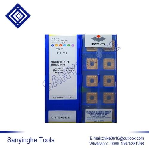 Free shipping high quality 10pcs/lots YBC251 SNMG120416 cnc carbide turning inserts
