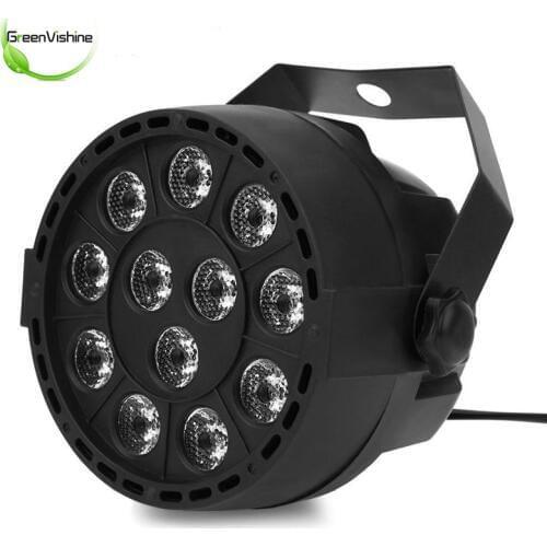 15W 12LEDs Stage Lamp Sound Activated Auto RGB Color Changing Bar Disco Wall KTV LED Stage Light