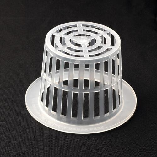 20pcs Aquaponic Cup Dia98mm White Plastic Mesh Pot Net Cup Basket Hydroponic Aeroponic Planting