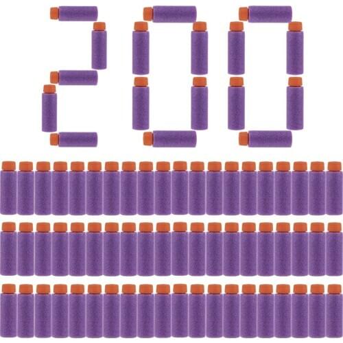 200Pcs Worker Gen.3 High-end Version Short Dart Outdoor Shooting Practice Soft Dart for Nerf Series Blaster