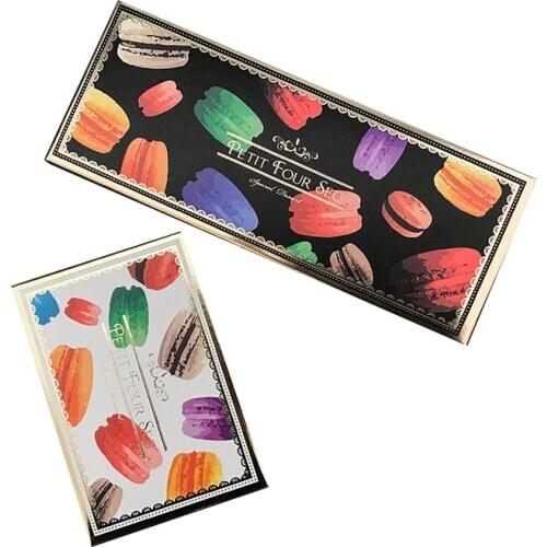 2020 Kawaii Black Macaron Boxes Packaging Material Paperboard gift Bags Boxes Cases Storage Holder Cookies Packing Case Favors