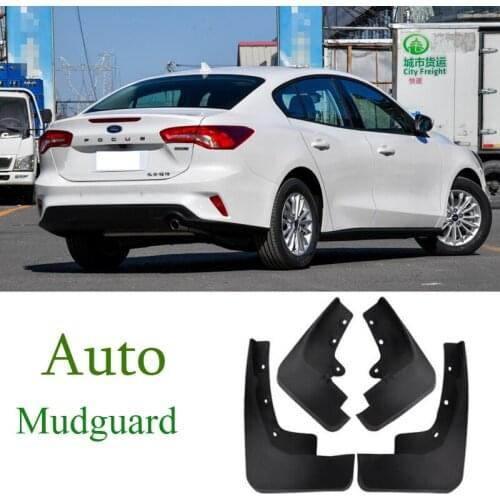 4Pcs Car Front Rear Mudflaps Mudguards Fender Flares Splash Guards Mud Flaps for Ford FOCUS Sedan 2019 Front Rear Fenders