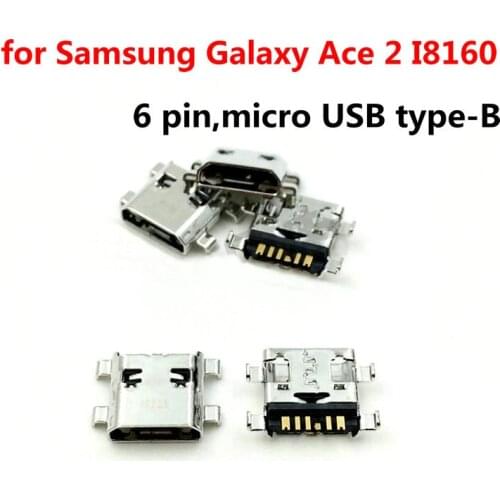 5pcs/Lot ,Micro USB Plug Power Charging Port Connector Socket For Samsung i8160 S5260 Phone