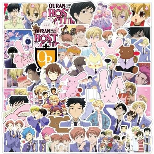 10/50PCS Manga Ouran High School Host Club Anime Sticker Laptop Guitar Luggage Waterproof Graffiti Sticker Decal Kid Classic Toy