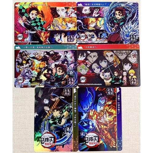 6pcs/set Demon Slayer Kamado Nezuko Toys Hobbies Hobby Collectibles Game Collection Anime Cards