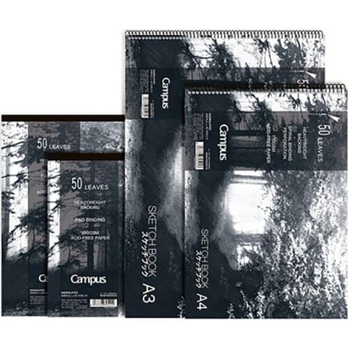 50 Sheets Of A3 A4 Paper Watercolor Sketchbook Diary Diary Notebook Artist Supplies Painting Drawing Notepad Portable Sketchbook