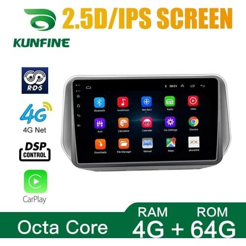 Octa Core Android 10.0 Car DVD GPS Navigation Player Deckless Car Stereo for HYUNDAI Santa Fe 2018 Headunit Radio
