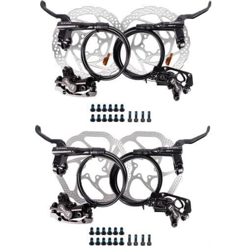 BL-M6020 MTB Hydraulic Bicycle Brake 160mm Four Piston Disc Brake Front/Rear Brake 160mm Bicycle Oil Brake Bike Accessories