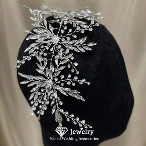 CC Women Headbands Wedding Accessories Bridal Hairwear Engagement Hair Ornaments Luxury Jewelry Crystal Hairband Headpiece M228