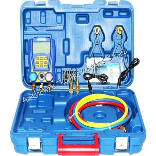 WK-6889 Digital Refrigeration Refrigerant Vacuum Manifold Pressure Gauge Tester Meter Manometer Compressor Manometro Refrigerant