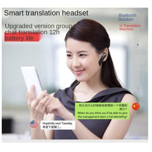 Intelligent 28 Real Time Language Translator Voice Wireless Bluetooth Headphones Traductor for IOS Android Earphone 2021 NEW