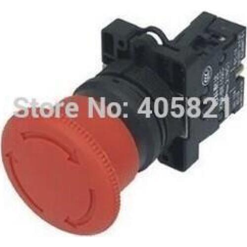 Red Mushroom Emergency Stop Push Button Switch 22mm 1NC N/C XB2
