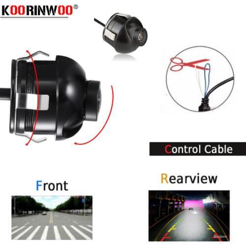 Koorinwoo HD Multifunction Switch Cable 360 Rearview mirror camera / side / Front Car Rearview Camera dash Reversing RCA Back up