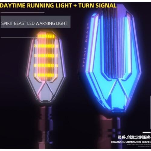 Spirit Beast 2pcs/lot Motorcycle Modified Turning Signals Light Super Bright Waterproof Led Steering Light