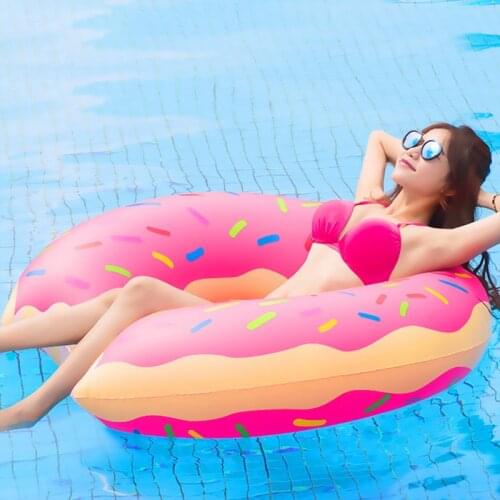 Outdoor Swimming Pool Inflatable Mattress Water Inflatable Donut Swimming Ring Giant Beach Party Floating Mattress Sea Lounge