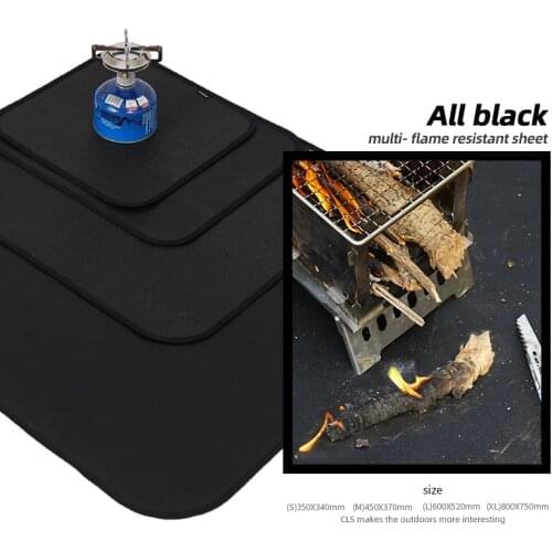 Outdoor Camping Fireproof BBQ Mat Picnic Barbecue Pad Flame Retardant Protective Fire-Resistant Silicone BBQ Grill Table Mat