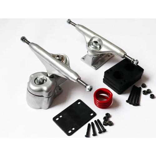 6.25Inch S5 Surf Skate Truck Aluminium Alloy Land Surfskate Board Truck Parts Supply Rotatable Spring Bracket Screw Nuts set