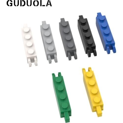 Guduola Building Block 30387 Hinge Brick 1x4 Locking Double MOC Build Education Toy Parts 10pcs/LOT
