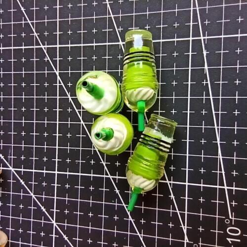 1pcs/lot resin solid green Icecream 26mm fairy garden gnome moss terrarium crafts bonsai home decor for DIY A032-7