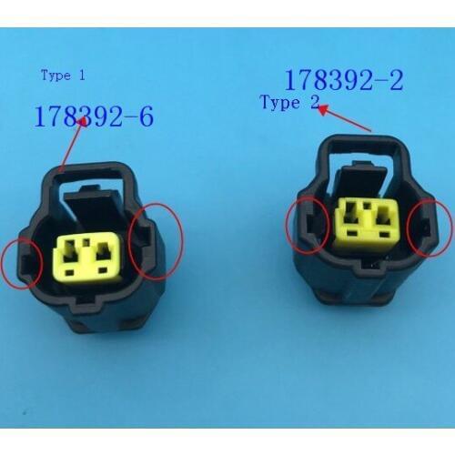10/20/50/100 pcs/lots 2 Pin/Way Female Electric Connector Plug 1JZ-GTE 2JZ-GTE DSM EVO ECT TYCO AMP TE 178392-2 178392-6