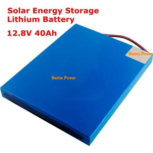 12v 40Ah lifepo4 lithium battery pack high capacity with BMS for Solar Energy Storage Integrated street light + 3A charger