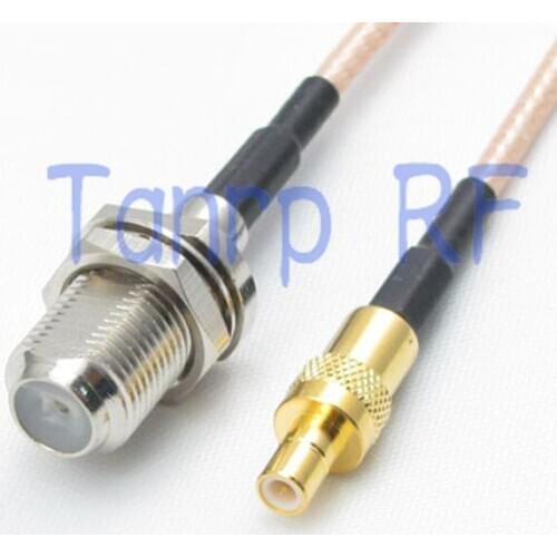 8in F female jack to SMB male plug RF adapter connector 20CM Pigtail coaxial jumper cable RG316 extension cord