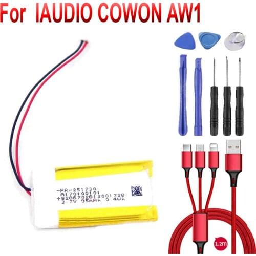 3.7V Battery for IAUDIO COWON AW1 Driving Recorder New Li-Po Polymer
