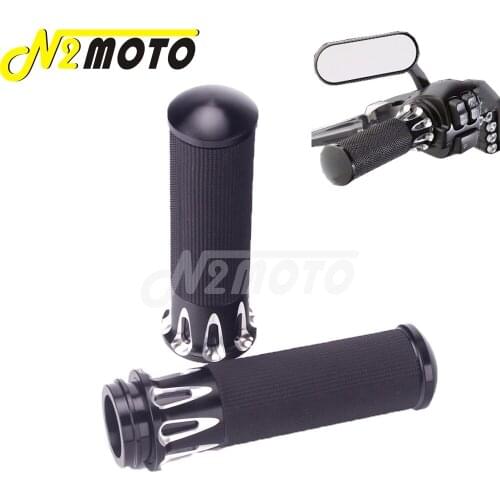 Aluminum Motorcycle 1" 25mm Handle Bar Grips Hand Grips For Harley Softail Touring Dyna Trike FXDLS FLSTSE FLSTNSE FXSBSE FXSE