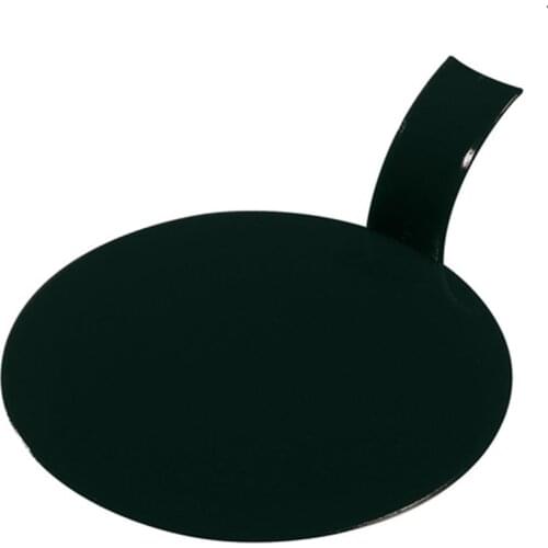 Free Shipping Party Suppliers, Disposable Plastic Tableware, 80*80mm Black Mini Dessert Round Pastry Plate, 100/Pack