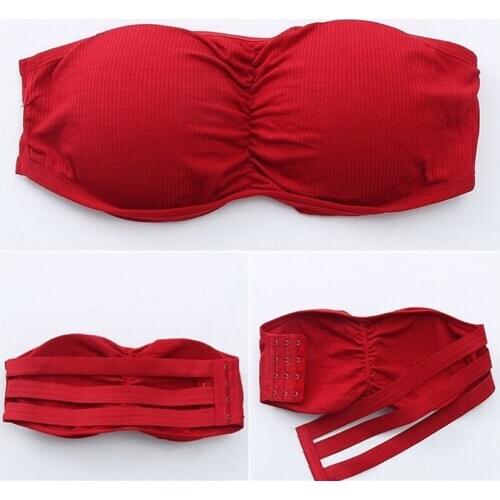 Summer Sexy Invisible Bra Lingerie For Women Backless Seamless Underwear Strapless Push Up Bralette Mujer Brassiere Tube Top