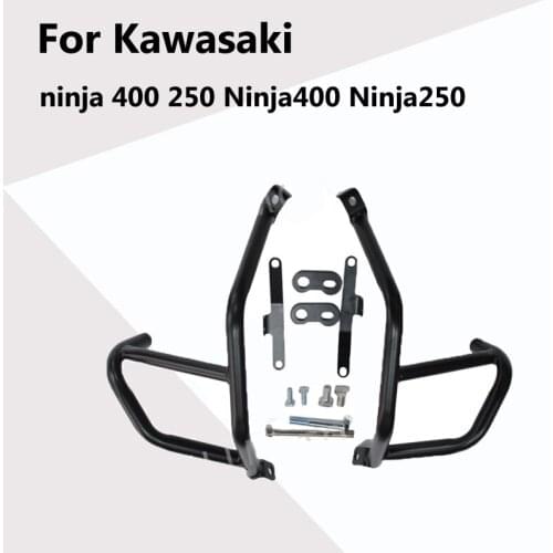 For Kawasaki ninja 400 250 Ninja400 Ninja250 2018 2019 Black Engine Guard Crash Bars Bumper protector Accessories