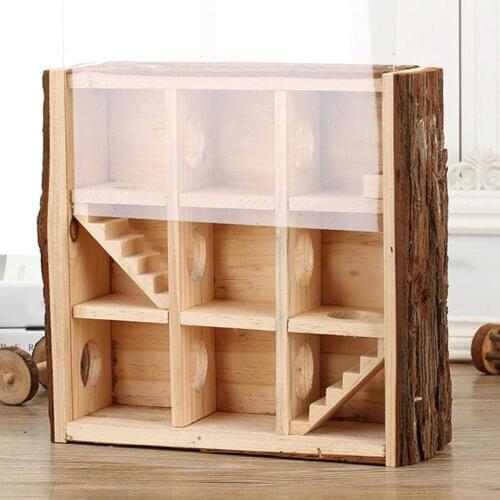 Puzzle Hamster Pet Toy Educational Funny Climbing Wood Hamsters Pipe Line Toys for Small Animal Play Accessories Supplies