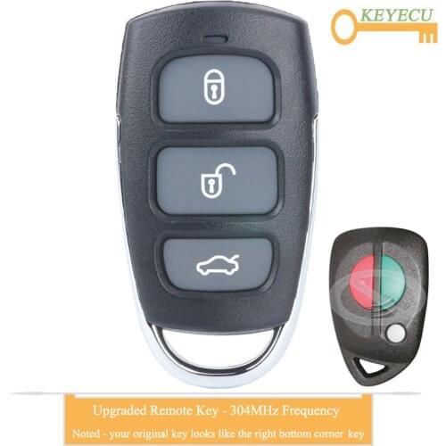 KEYECU Upgraded Remote Control Car Key for Mitsubishi Magna Verada 1999 2000-2003 in Australia, Fob 3 Buttons - 304MHz Frequency