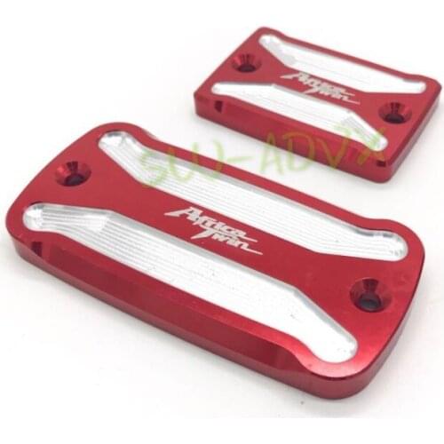 Front brake upper pump CNC oil cup cover / rear brake CNC oil pot cover for CRF1000L / ADV Africa Twin 2016-2019