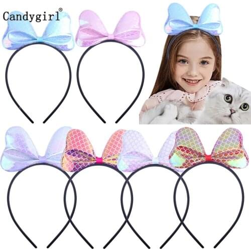 Trendy Bow Headband for Girls Knotted Bling New Fashion Head Bands Lovely Trendy DIY Hair Accessories For Kids Headwear