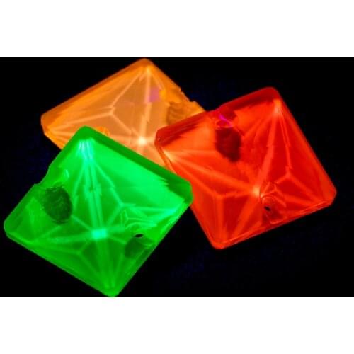 New Ultraviolet Light Color Square Strass Glass Sew-on Rhinestones with Claw for Diy Craft Christmas Clothing Garment Decoration