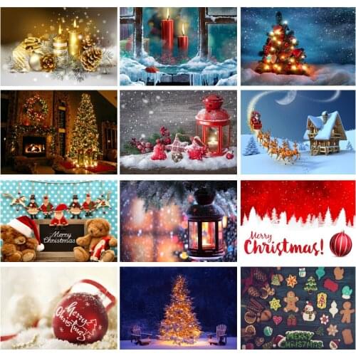 Christmas Blessing Poster Christmas Tree Star Gift Canvas Painting Wall Art Poster Childrens Room Bedroom Home Decoration