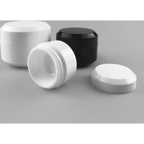 Empty Mini Plastic Square Cream Jar Cosmetic Sample Travel Eye Cream Skin Cream Filling Container Storage Box