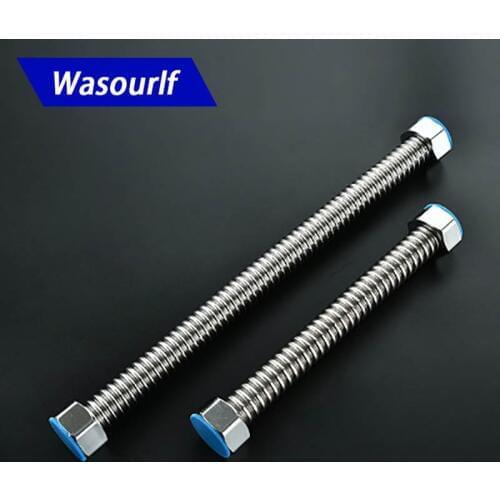 Wasourlf Hose for Kitchen Bathroom Toilet Hose Stainless Steel 10cm 20cm 50cm 60cm 80cm 1M 1.2M