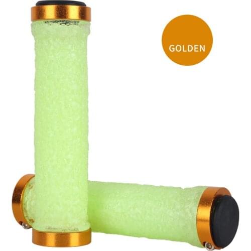 Bicycle Handlebar Grips Bilateral Locking Grip Bike Grip Comfortable Cycling Accessories Mountain Bike Silicone Crystal Grip