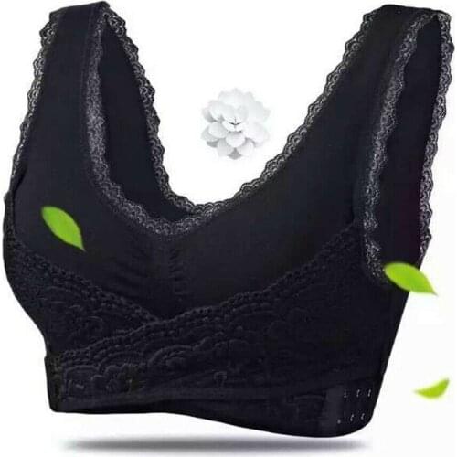 Womens Comfort Lace Bra Removable padded Stretch Sports Bra