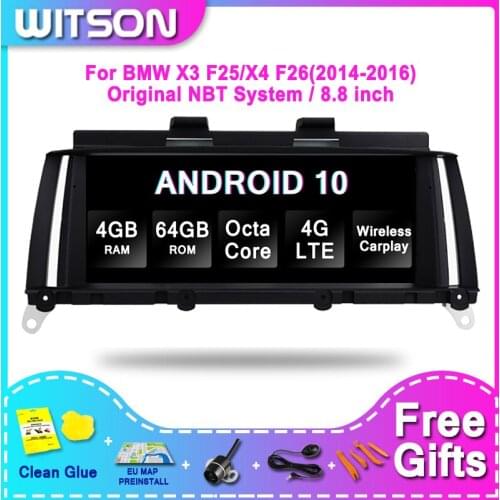 WITSON BMW BIG SCREEN Android 10.0 For BMW X3 F25/X4 F26(2014-2016) NBT 4G RAM 64GB ROM CAR RADIO