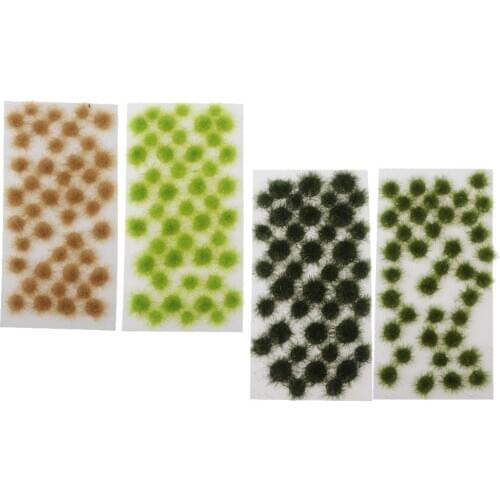 160x Self Adhesive Static Grass Tufts Wasteland Tuft Terrain Model Kit Dioramas