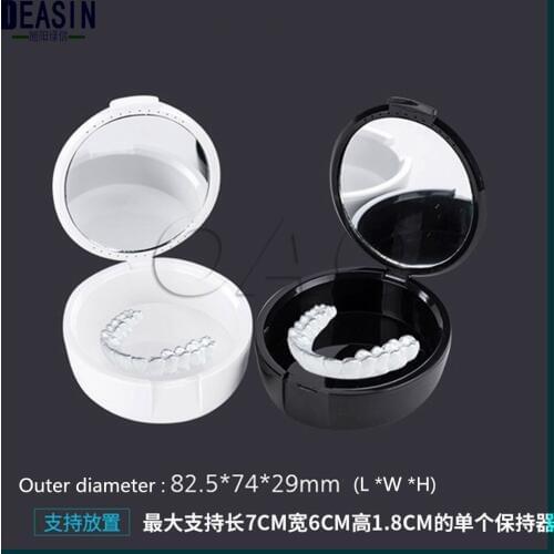 5pcs Denture Box False Teeth Rinsing Basket Container Bath Appliance Storage Case Denture Bath Box Case False Teeth Storage